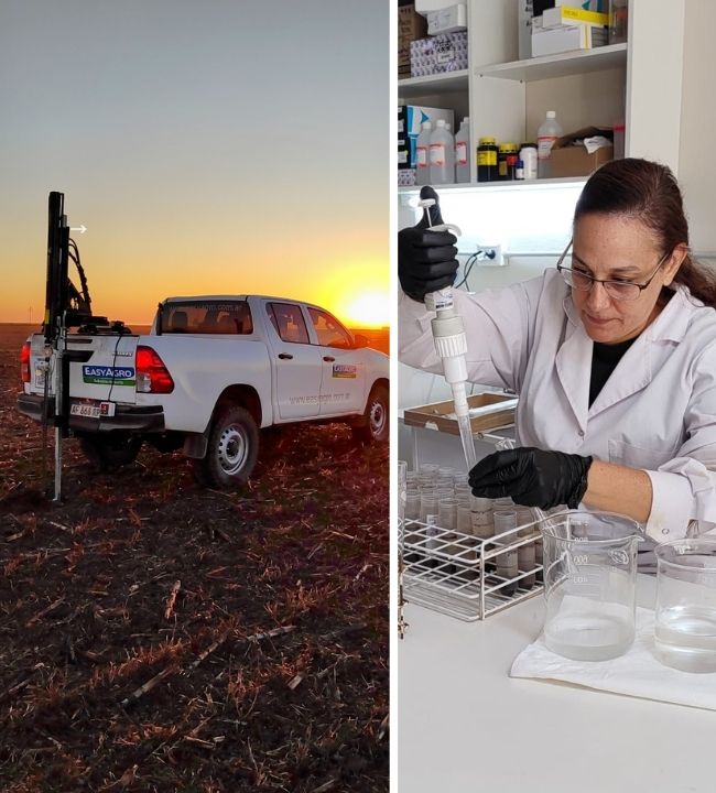 Penetrometría + muestreo intensivo + analisis de laboratorio