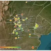 Mapa de las zonas de la red de ensayos de agricultura de precisión EasyAgro 2025-26